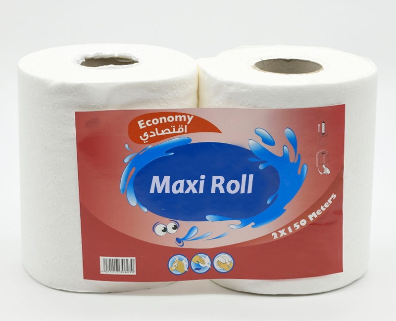 2 rolls maxi rolls packing ,paper machine